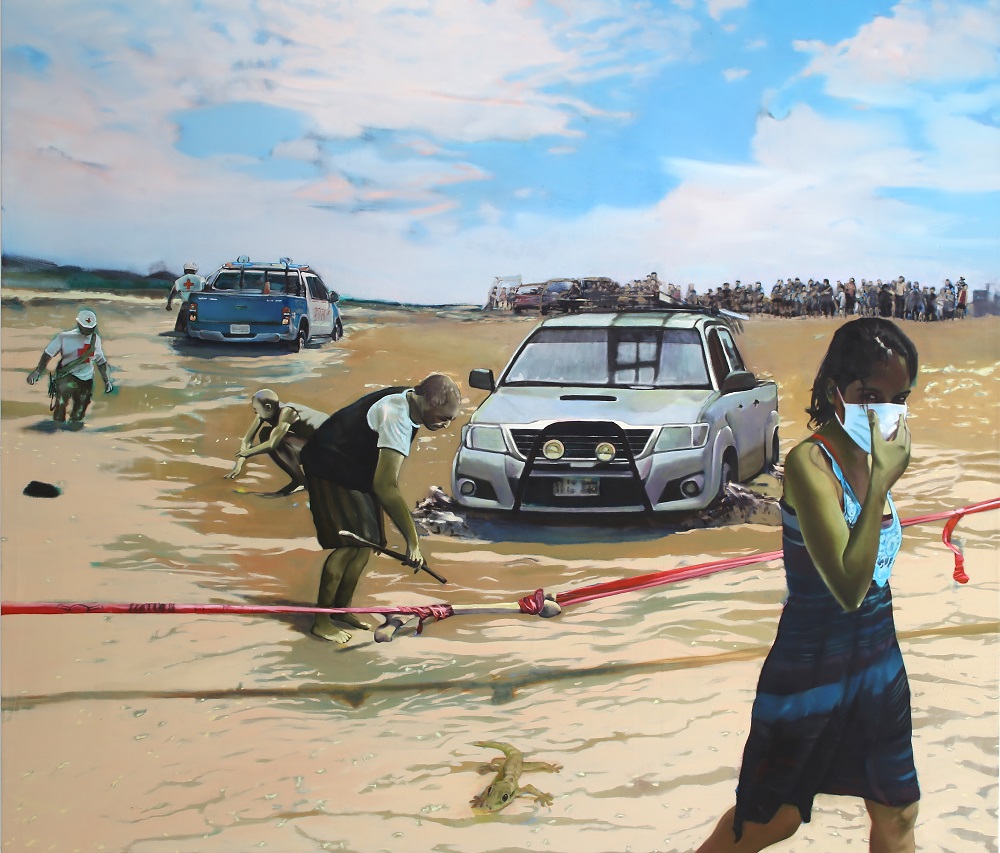 Huayco 2018 öl auf leinwand 200 x 220